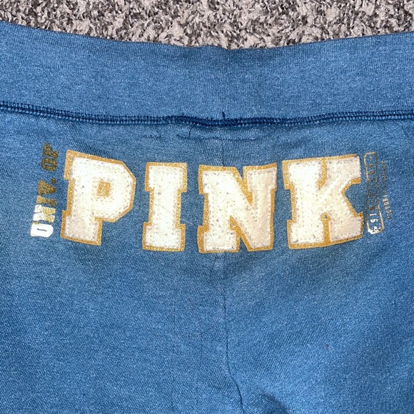 💜2 For $25💜Vintage Y2K VS PINK University Of PINK  My Favorite Sweats Sweatpants - Picture 4 of 5